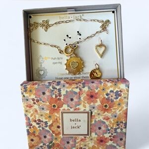 Gold Charm Necklace Set